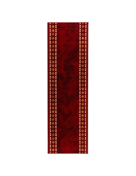 Tappeto Runner FLORNES Tessuto Rosso PP 7 mm