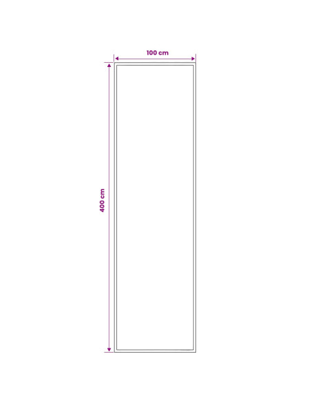 Tappeto Runner FLORNES Tessuto Beige PP 7 mm