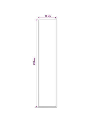 Tappeto Runner FLORNES Tessuto Ecrù PP 7 mm