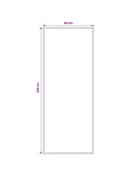 Tappeto Runner FLORNES Tessuto Rosso PP 7 mm