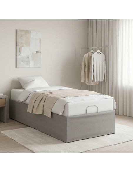 Telaio Letto Elettrico Regolabile Grigio Chiaro
