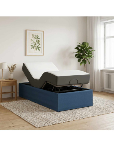 Telaio Letto Elettrico Regolabile Blu 200 x 100 x 33,5 cm