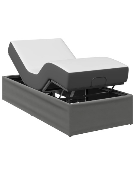 Telaio Letto Elettrico Regolabile Grigio Scuro