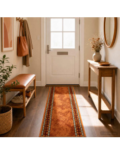 Tappeto Runner FLORNES Tessuto Arancione PP 7 mm