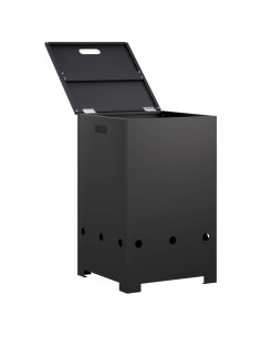Copribombola per propano 40 x 40 x 66 cm Acciaio Nero 2