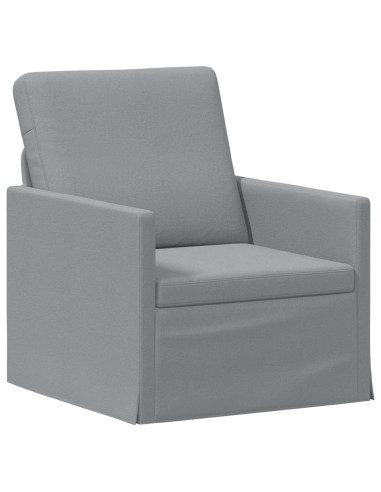 Set di divani 2 pcs Grigio Chiaro Tessuto