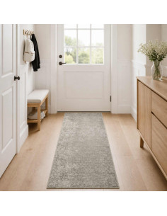 Tappeto Beige 50 x 100 cm 100% Poliestere 3 mm Lavabile