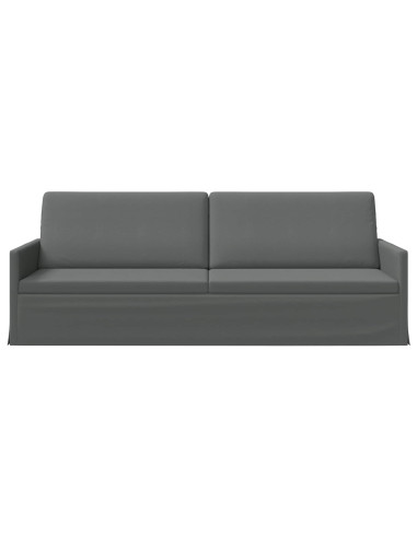 Divano a 3 posti Grigio Scuro 220 x 81 x 82 cm Tessuto