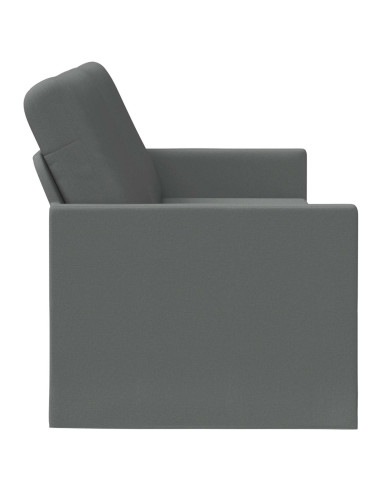Divano a 3 posti Grigio Scuro 220 x 81 x 82 cm Tessuto