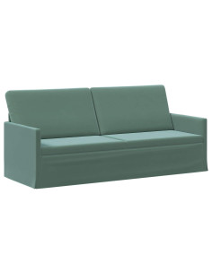 Divano a 3 posti Verde Mare 190 x 81 x 82 cm Velluto (V) 2