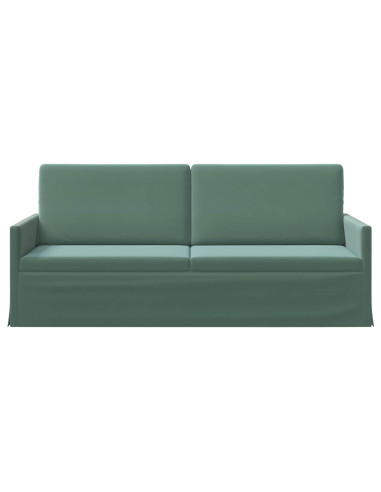 Divano a 3 posti Verde Mare 190 x 81 x 82 cm Velluto (V)