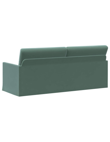 Divano a 3 posti Verde Mare 190 x 81 x 82 cm Velluto (V)