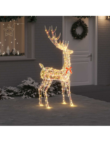 Renna 3D 250 LED Bianco caldo 96 x 40 x 180 cm PET