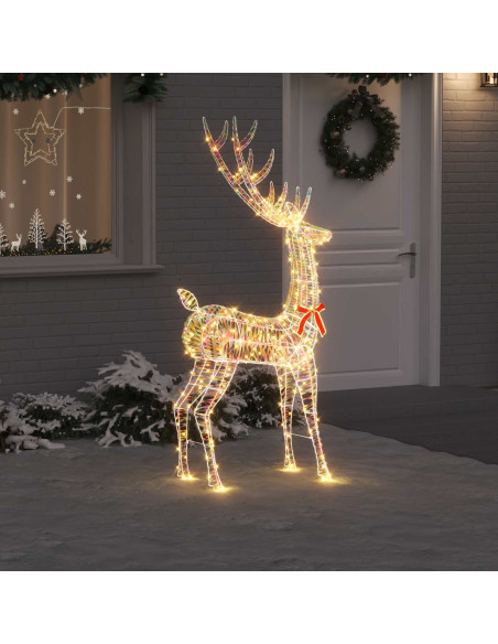 Renna 3D 250 LED Bianco caldo 96 x 40 x 180 cm PET