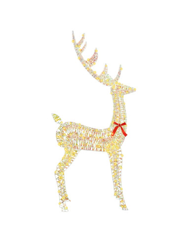 Renna 3D 250 LED Bianco caldo 96 x 40 x 180 cm PET