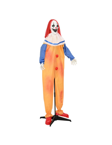 Clown spaventoso di Halloween SPOOKA Giallo e Blu