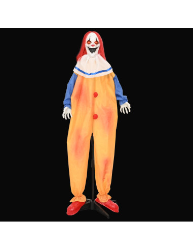 Clown spaventoso di Halloween SPOOKA Giallo e Blu