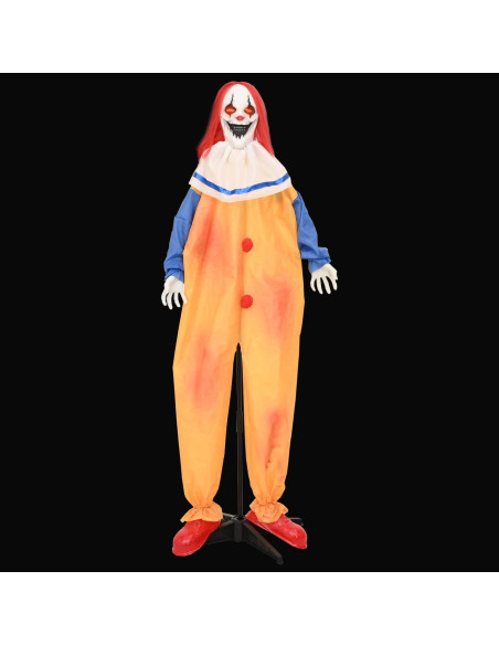 Clown spaventoso di Halloween SPOOKA Giallo e Blu