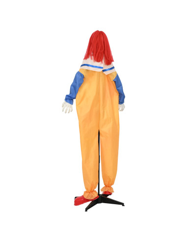 Clown spaventoso di Halloween SPOOKA Giallo e Blu