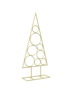 Albero di Natale in Metallo con Supporto Circolare KUOPIO 60 cm 2