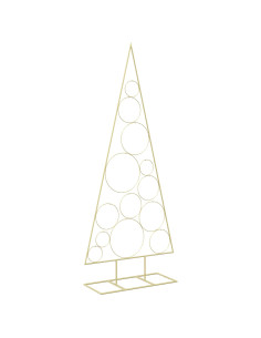 Albero di Natale in Metallo con Supporto Circolare KUOPIO 2