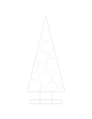 Albero di Natale in Metallo con Supporto Circolare KUOPIO