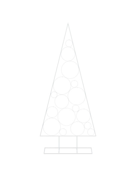 Albero di Natale in Metallo con Supporto Circolare KUOPIO