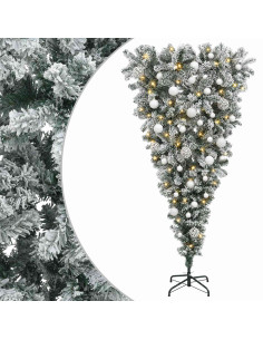 Albero di Natale artificiale rovesciato con rami snodati 150 cm