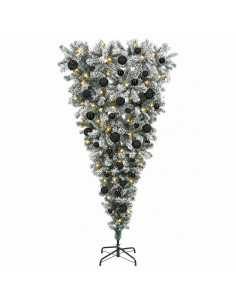 Albero di Natale artificiale rovesciato con rami snodati 150 cm 2