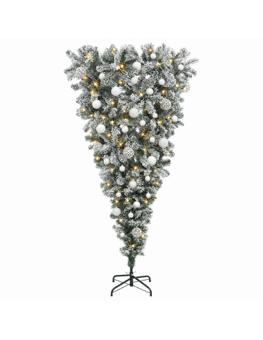 Albero di Natale artificiale rovesciato con rami snodati 150 cm