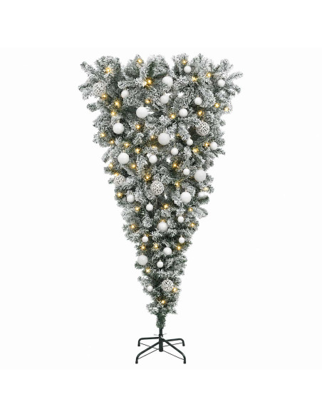 Albero di Natale artificiale rovesciato con rami snodati 150 cm