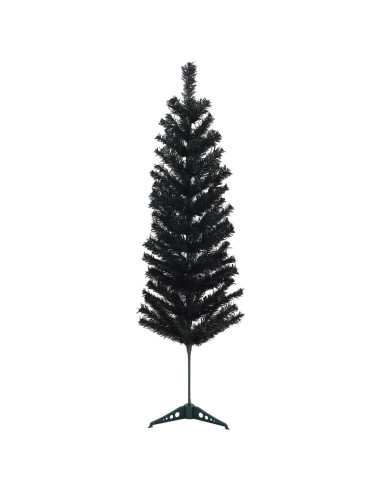 Albero di Natale Artificiale Slim con Palline 150 cm 150 LED