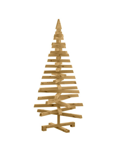 Alberi di Natale Marrone 120 cm Legno di pino massello
