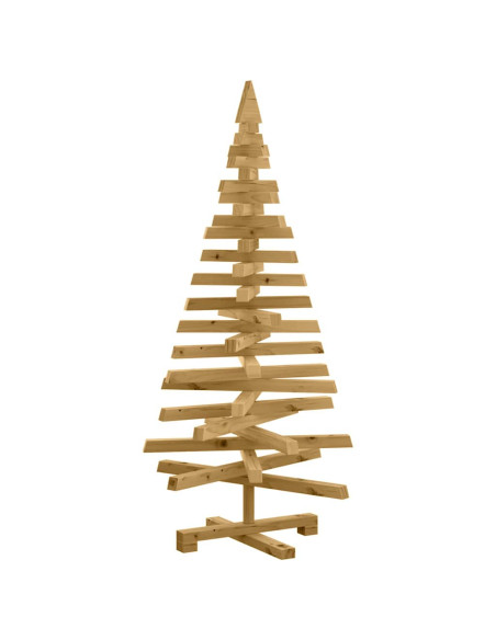 Alberi di Natale Marrone 120 cm Legno di pino massello