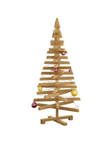 Alberi di Natale Marrone 120 cm Legno di pino massello