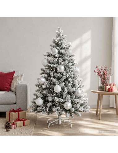 Set di palline di Natale XXL 3 pz Bianco Ø 25 cm Plastica