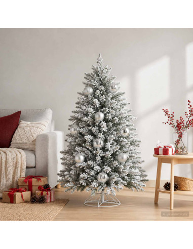 Set di palline di Natale XXL 4 pz Argento Ø 20 cm Plastica