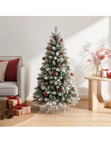 Set di Palline di Natale 30 pz Bianco, rosso e verde chiaro