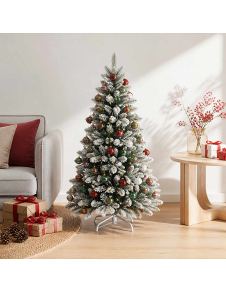 Set di Palline di Natale 30 pz Bianco, rosso e verde chiaro