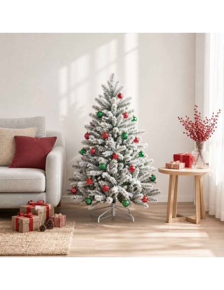 Set di Palline di Natale 88 pz Verde e Rosso Ø 6 cm Plastica