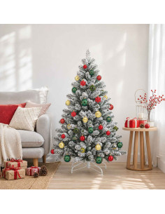 Set di Palline di Natale 88 pz Rosso, oro e verde Ø 6 cm