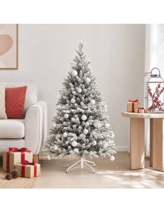 Set di Palline di Natale 88 pz Argento Ø 6 cm Plastica