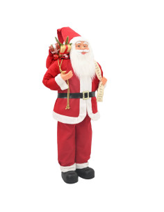 Statuetta di Babbo Natale Rosso 110 cm Poliestere 2