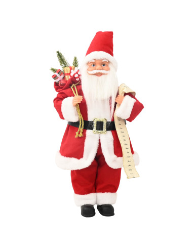 Statuetta di Babbo Natale Rosso 46 cm Poliestere