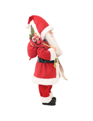 Statuetta di Babbo Natale Rosso 46 cm Poliestere