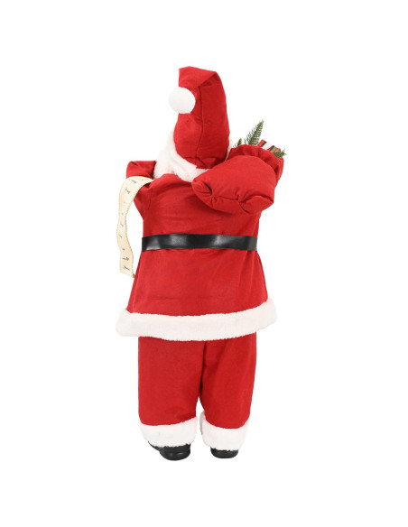 Statuetta di Babbo Natale Rosso 46 cm Poliestere