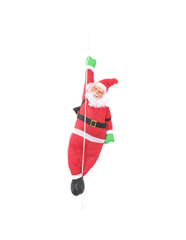 Babbo Natale appeso su corda Rosso 30 x 15 x 130 cm Poliestere