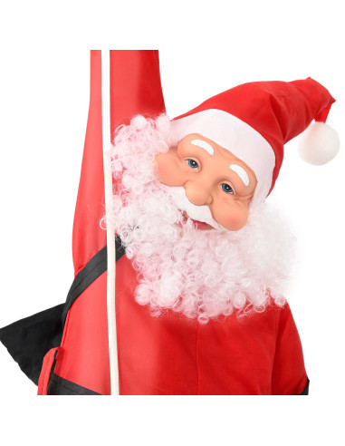 Babbo Natale appeso su corda Rosso 30 x 15 x 130 cm Poliestere