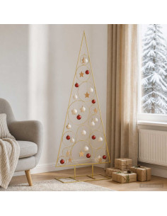Albero di Natale in Metallo con Supporto Circolare KUOPIO