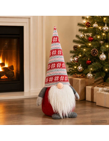 Gnomo di Natale Rosso 60 cm Poliestere